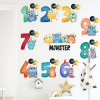 Decal thú học chữ số decal dán tường, size 0,50 x 0,72(m)(dài x rộng), dán phòng bé gái, chi tiết rời ở TPHCM  - 3