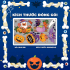Decal trang trí halloween bóng ma trắng và những quả bí vàng vui nhộn - 3