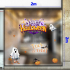  Decal  trang trí halloween combo 2m  bóng ma - 