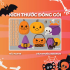 Decal  trang trí halloween combo 3m  bóng ma bay - 3