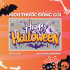Decal  trang trí halloween combo 4m lâu đài tím - 3