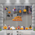 Decal trang trí halloween dây treo quả bí  - 