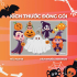 Decal trang trí halloween dây treo quả bí  - 1