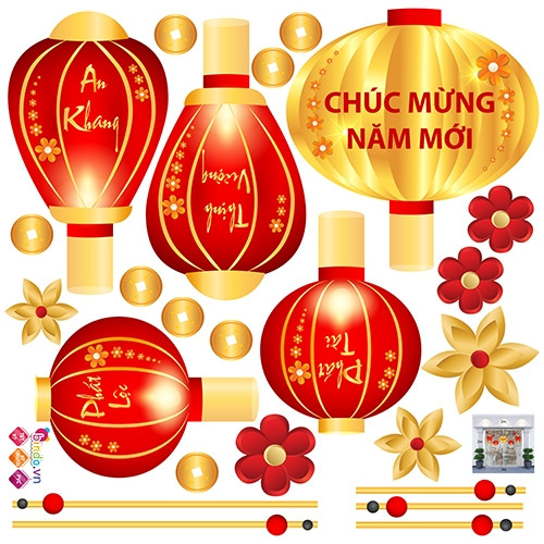 Decal trang trí tết xuân 2020 số 97 - 1