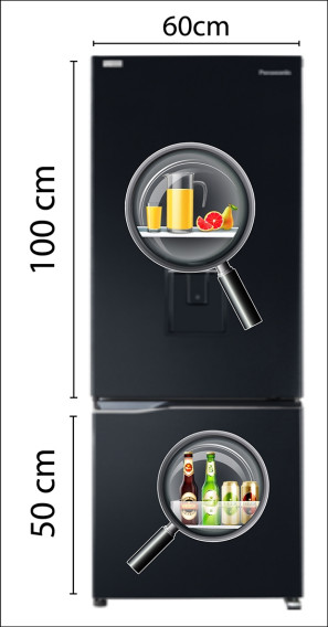 Decal trang trí tủ lạnh số 19 -