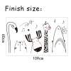 Decal vườn thú hoạt hình, có sẵn keo dán 2 mặt, dán tủ trà sữa, độc đáo TPHCM - 4