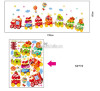 Decal dán tường Đoàn tàu kem, có sẵn keo, dán phòng bé , tại TPHCM sau dán 1,5 x 0,6 (m) (dài x rộng) - 2