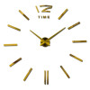 Đồng hồ nét gạch khổ lớn màu vàng - 1