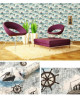 Giấy decal dán tường bản đồ hàng hải dán quán đẹp có keo sẵn -