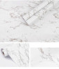 Giấy decal cuộn đá hoa cương trắng đen dán tường bàn tủ kệ 45cm x 10m - 