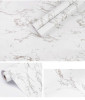 Giấy decal cuộn đá hoa cương trắng đen dán tường bàn tủ kệ 45cm x 10m -