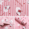 Giấy dán tường hello kitty hồng 3, giấy dán tường phòng bé, trường mầm non, bán lẻ 1 mét, mới nhất ở TPHCM -