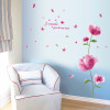 Decal cành hoa tím dán tường phòng ngủ vợ chồng, phòng khách vách kính đẹp - 2