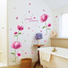 Decal cành hoa tím dán tường phòng ngủ vợ chồng, phòng khách vách kính đẹp - 1