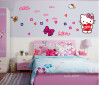 Decal dán tường hello kitty 1, chi tiết rời, dán tường phòng bé, TPHCM khổ 1,8 x 0,5 (m) (dài x rộng) - 2