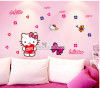 Decal dán tường hello kitty 1, chi tiết rời, dán tường phòng bé, TPHCM khổ 1,8 x 0,5 (m) (dài x rộng) - 1