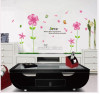 Decal hoa 5 cánh hồng có sẵn keo chi tiết rời dán tường đẹp khổ 150cm x 80cm - 2