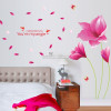 Decal hoa tulip đỏ hàn quốc dán phòng vợ chồng, quán đẹp - 2