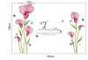 Decal hoa tulip tím và bướm, có sẵn keo dán 2 mặt, trang trí phòng khách tại TPHCM - 5