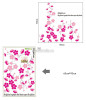 Decal dán hoa mai hồng, phong cách hàn quốc, trang trí phòng khách, khổ nhỏ 1,0 x 1,0 (m) (dài x rộng) tại TPHCM - 5