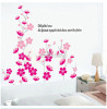 Decal dán hoa mai hồng, phong cách hàn quốc, trang trí phòng khách, khổ nhỏ 1,0 x 1,0 (m) (dài x rộng) tại TPHCM - 