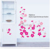 Decal hoa mai hồng dán tường kính trang trí quán đẹp - 1