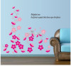 Decal hoa mai hồng dán tường kính trang trí quán đẹp - 4