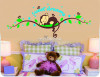 Decal mơ khỉ con nằm ngủ, phong cách hàn quốc, phòng bé, ở TPHCM 1,2 x 0,47 (m) (dài x rộng) - 