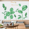 Decal dán tường lá xanh nhiệt đới trang trí 5, phong cách hàn quốc, dán phòng khách, khổ lớn 1,06 x 0,76 (m) (dài x rộng) tại TPHCM - 1