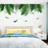 Decal lá xanh nhiệt đới trang trí phòng khách quán đẹp - 3