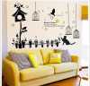 Decal dán tường mèo chim ca hát, có sẵn keo, trang trí quán trà sữa, giá rẻ tại TPHCM - 3