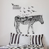 Decal dán ngựa vằn, dán 2 mặt có sẵn keo, trang trí quán cafe, ở TPHCM khổ 1,20 X 1,10 (m) (dài x rộng) - 1