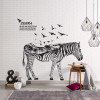 Decal dán ngựa vằn, dán 2 mặt có sẵn keo, trang trí quán cafe, ở TPHCM khổ 1,20 X 1,10 (m) (dài x rộng) - 3