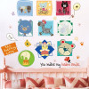 Decal dán những khung hình thú 1, có sẵn keo, dán phòng bé trai, ở TPHCM 0.95 x 0.88 (m) (dài x rộng) -