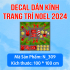 Decal Noel - Tuần lộc vàng ngắm tuyết rơi  - 1