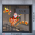 Decal Noel - Đoàn tuần kéo ông già noel -