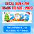 Decal Noel - Ba cây thông sắc màu  - 2