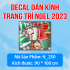 Decal Noel -  chiêc giày noel - 2