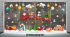 Decal  Noel - Đoàn tàu noel và người tuyết -