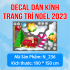 Decal  Noel - Đoàn tàu noel và người tuyết - 3