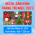 Decal  Noel - Đoàn tàu noel và người tuyết - 4