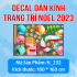 Decal  Noel - Đoàn tàu noel và người tuyết - 5