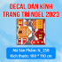 Decal  Noel - Đoàn tàu noel và người tuyết - 6