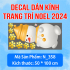 Decal Noel - Đôi người tuyết đội mũ vàng - 4