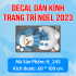 Decal Noel - Người tuyết trắng  - 1