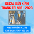 Decal Noel - Người tuyết trắng  - 2