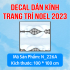 Decal Noel -  Người tuyết trắng - 4