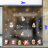 Decal Noel - Người tuyết và ông già noel vui đùa -