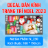 Decal Noel - Người tuyết và ông già noel - 1