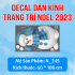 Decal Noel - người tuyết và quả chuông vàng Noel - 1